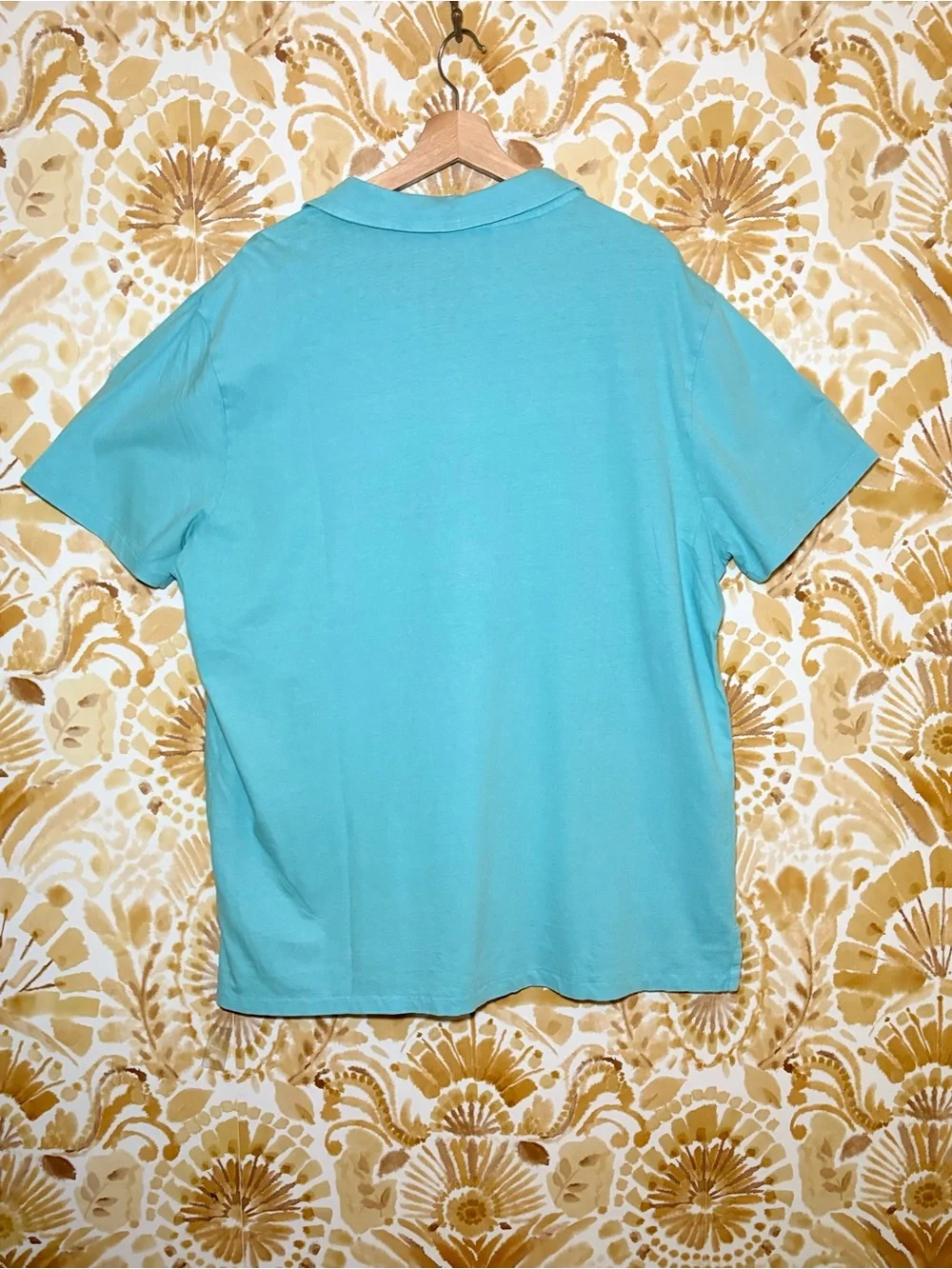 NWT Polo Ralph Lauren Aqua Blue Pocket Polo Shirt Country Club Coastal Preppy